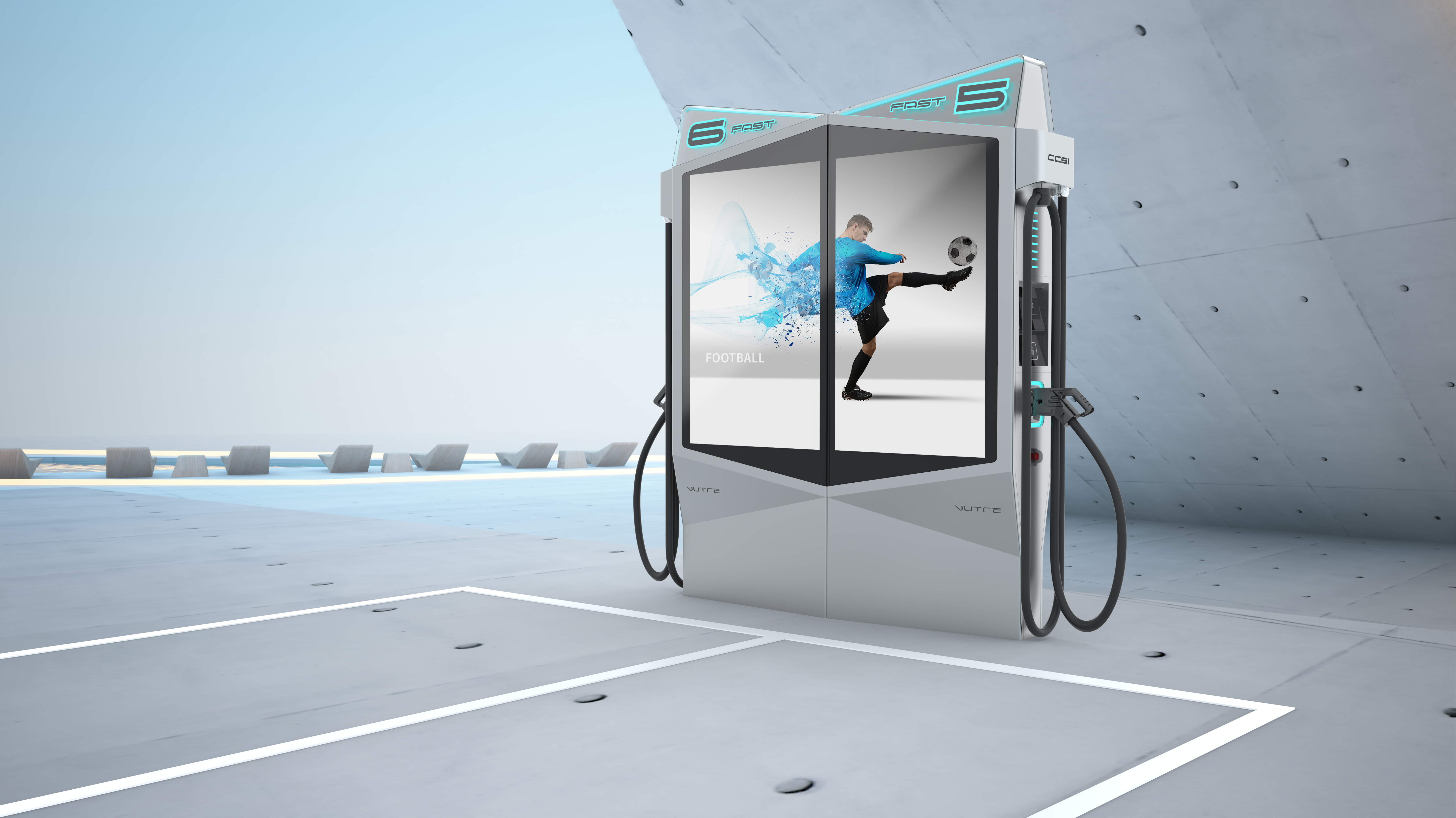 AUO Display+ Electric Vehicle Charging Station