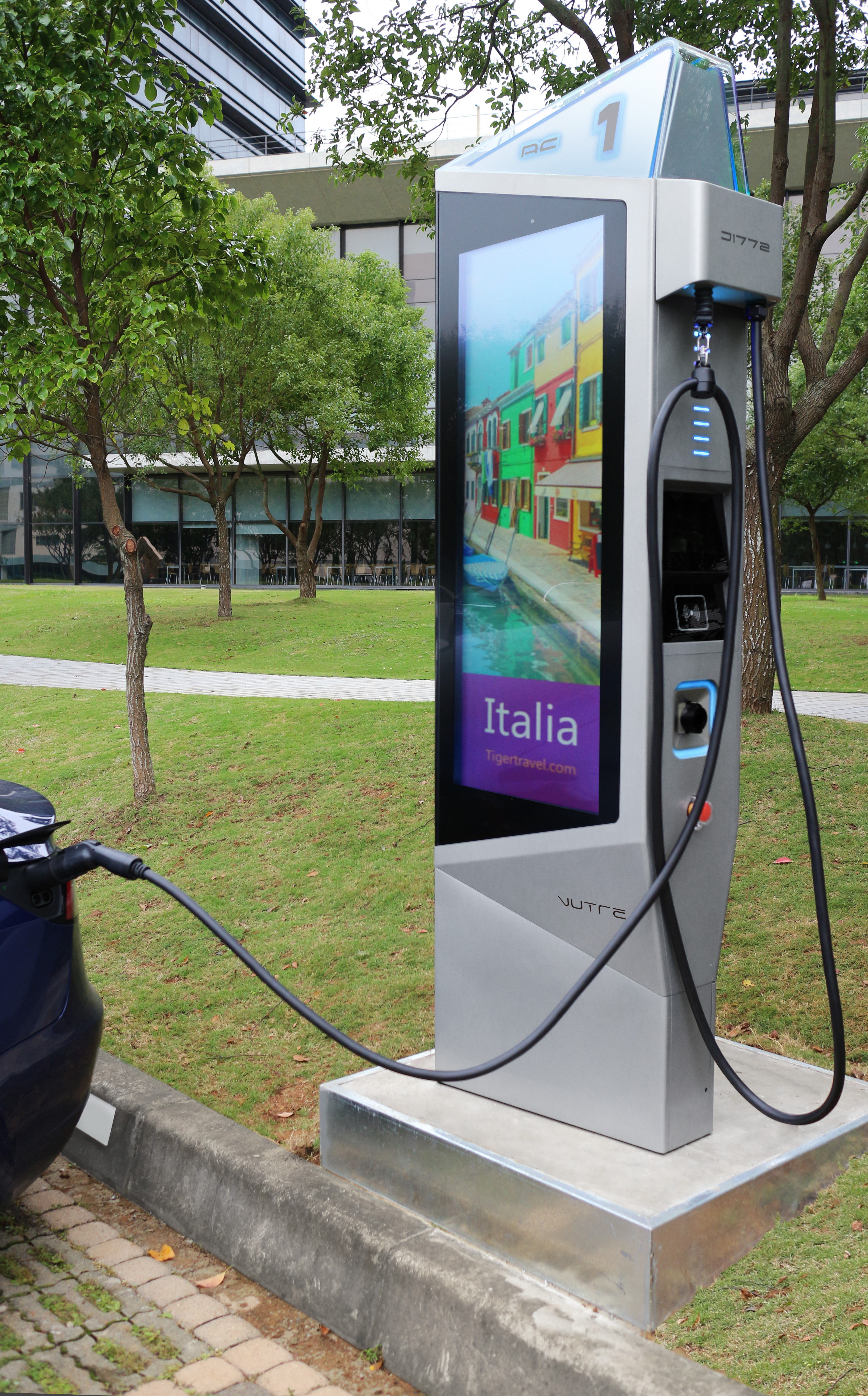 AUO Display+ Electric Vehicle Charging Station