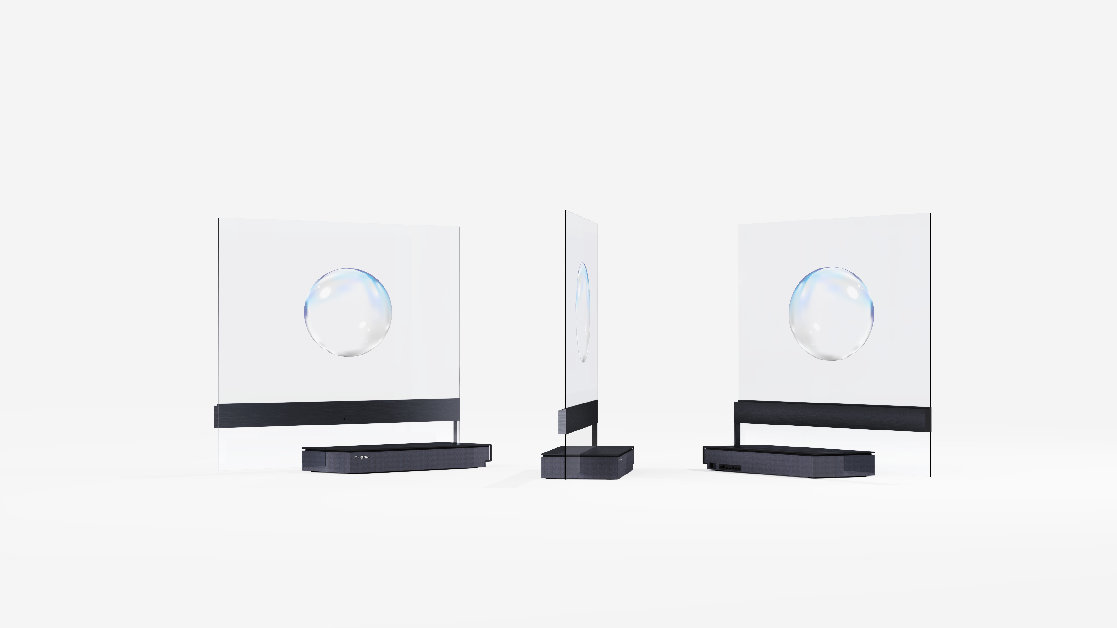 If design interactive transparent oled tv
