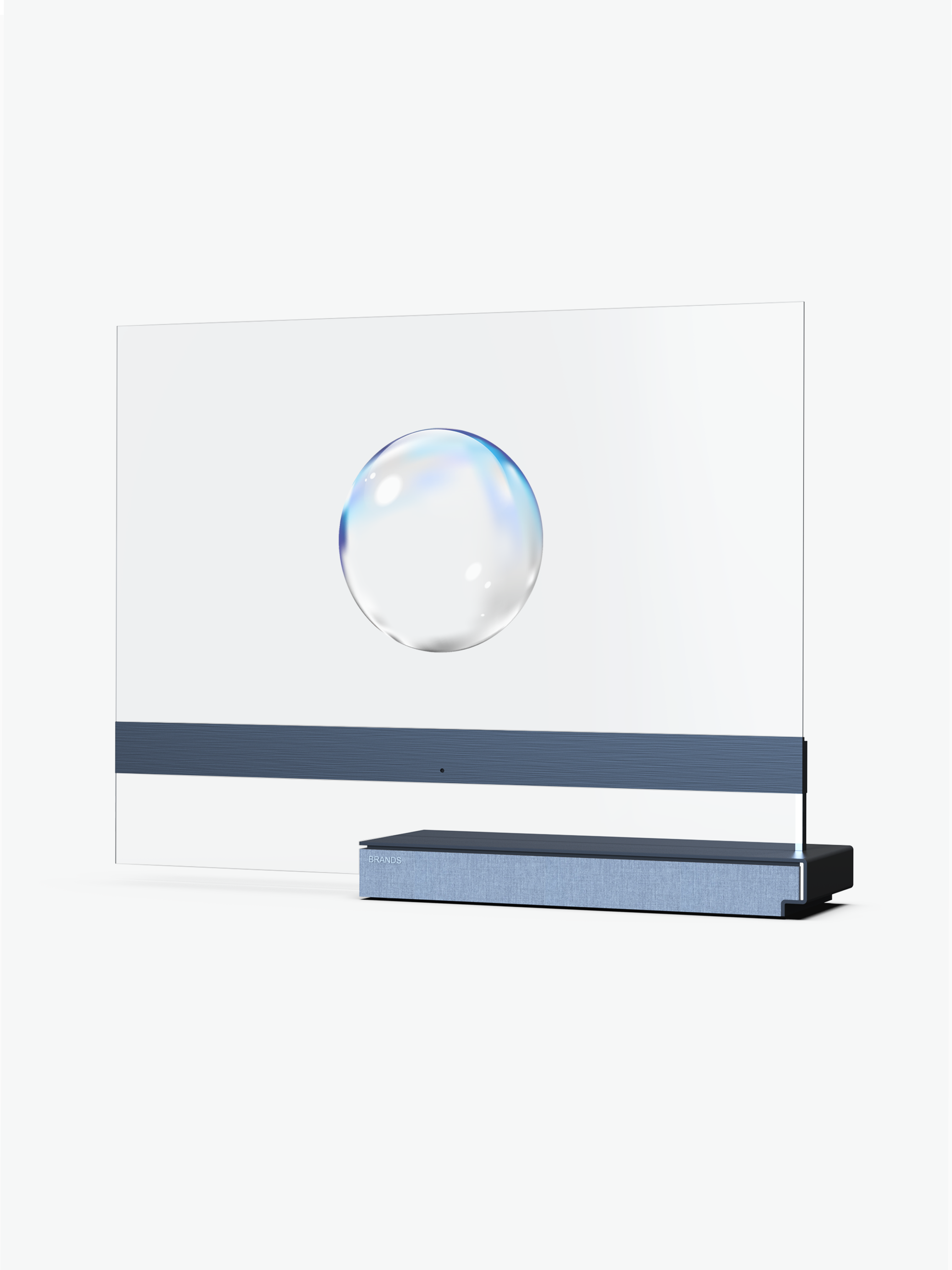 If design interactive transparent oled tv