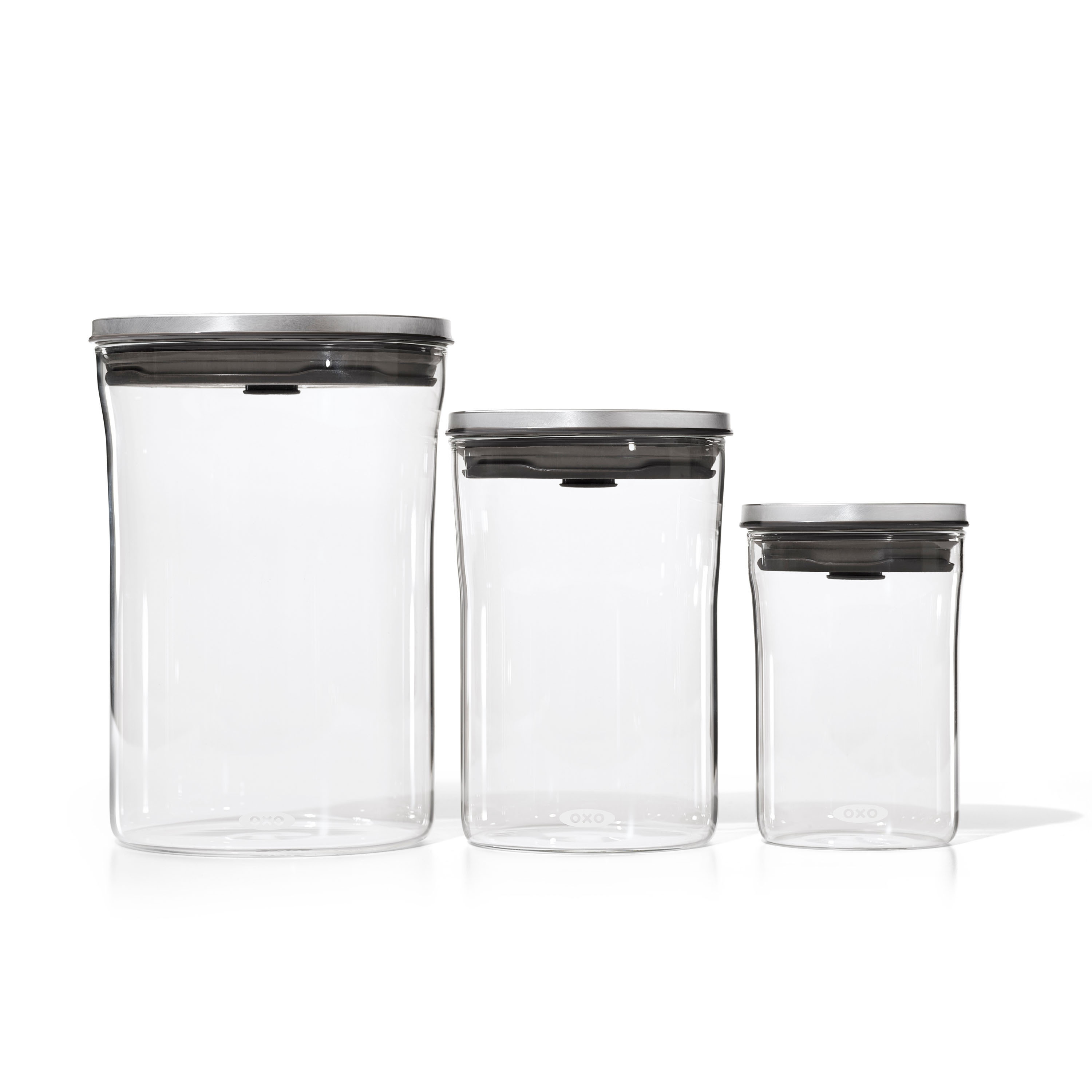 iF Design - OXO SteeL 3pc Graduated Glass POP Canister Set