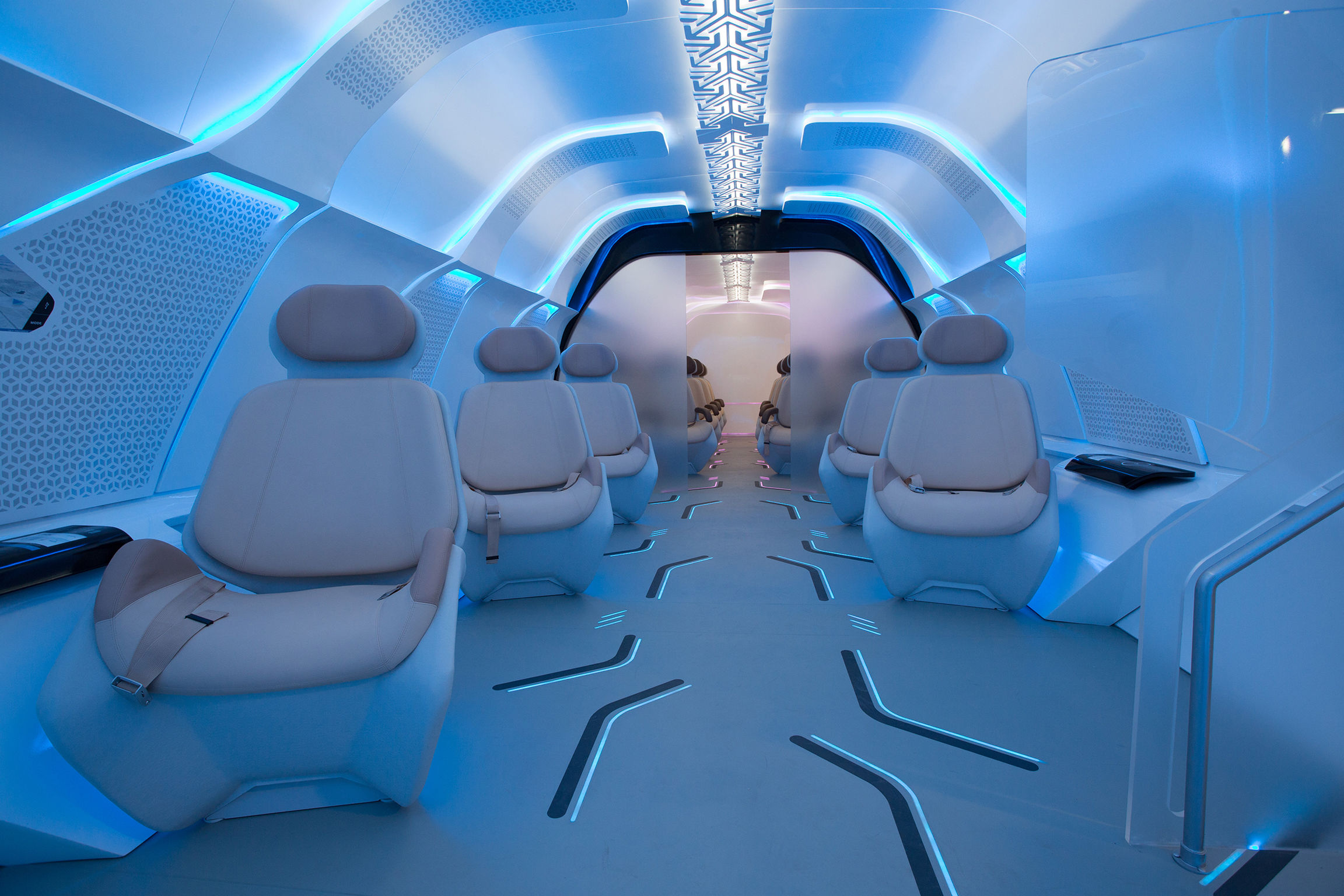 Virgin Hyperloop One Prototype Interior Design
