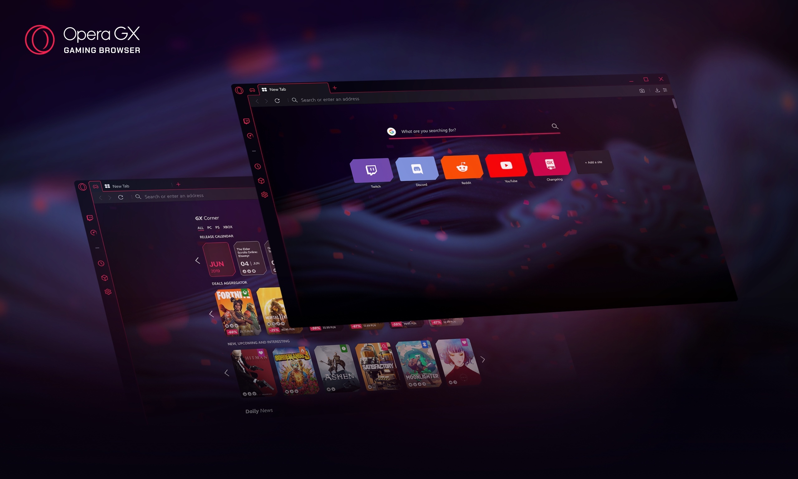 Opera GX - the world's first gaming browser