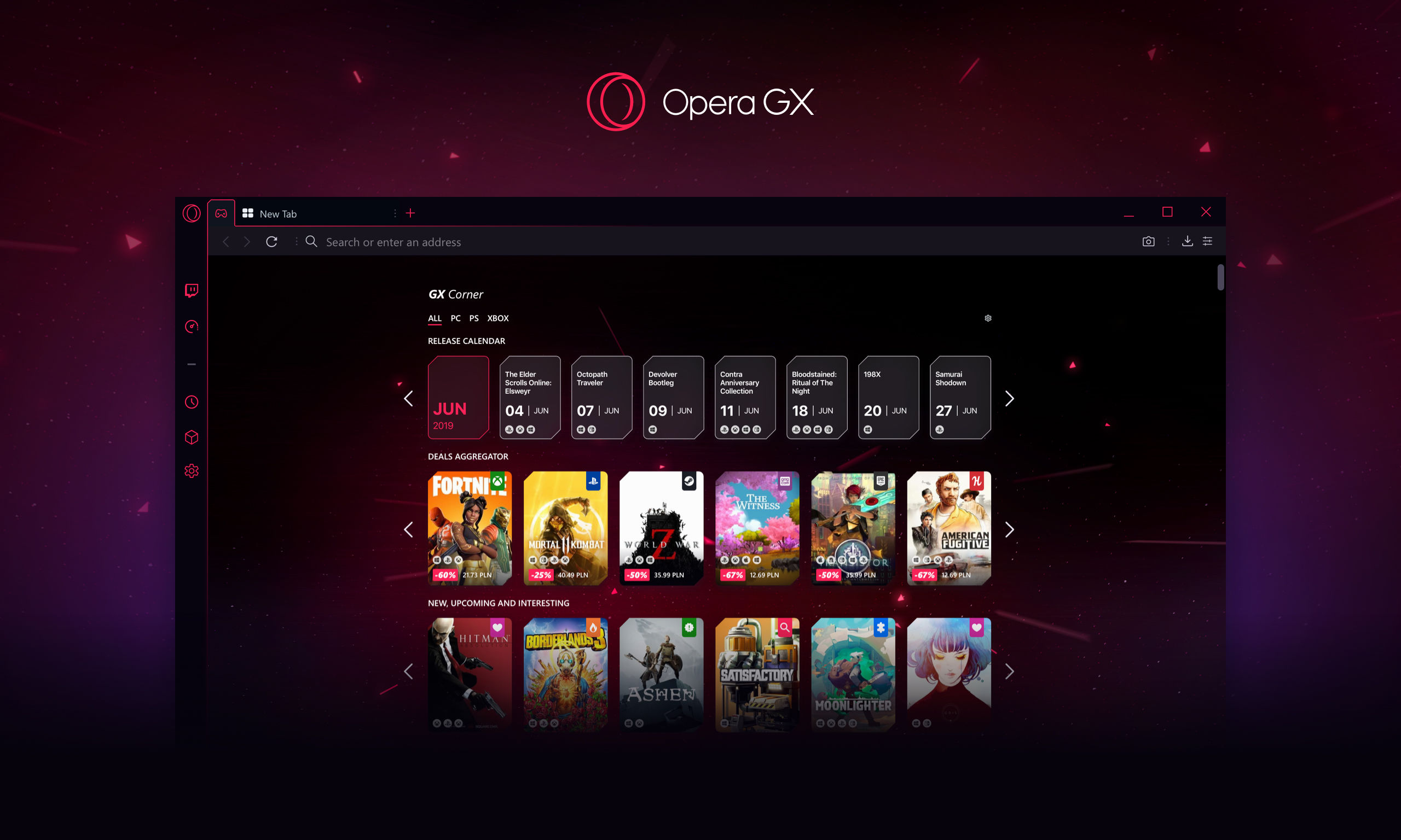 Opera GX GAMING BROWSER, Opera for Laptop/PC/Computers