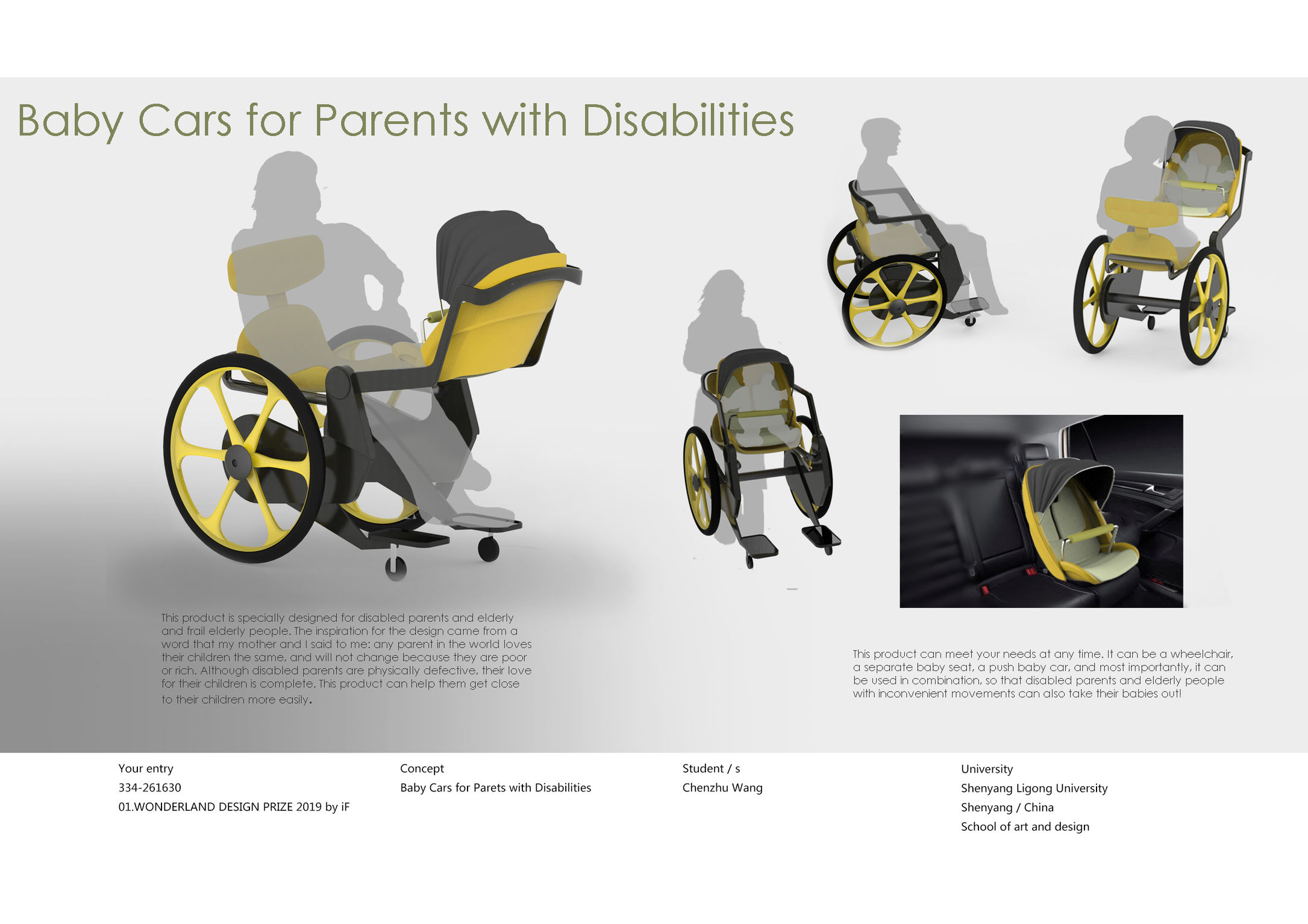 Baby-car for disabilities