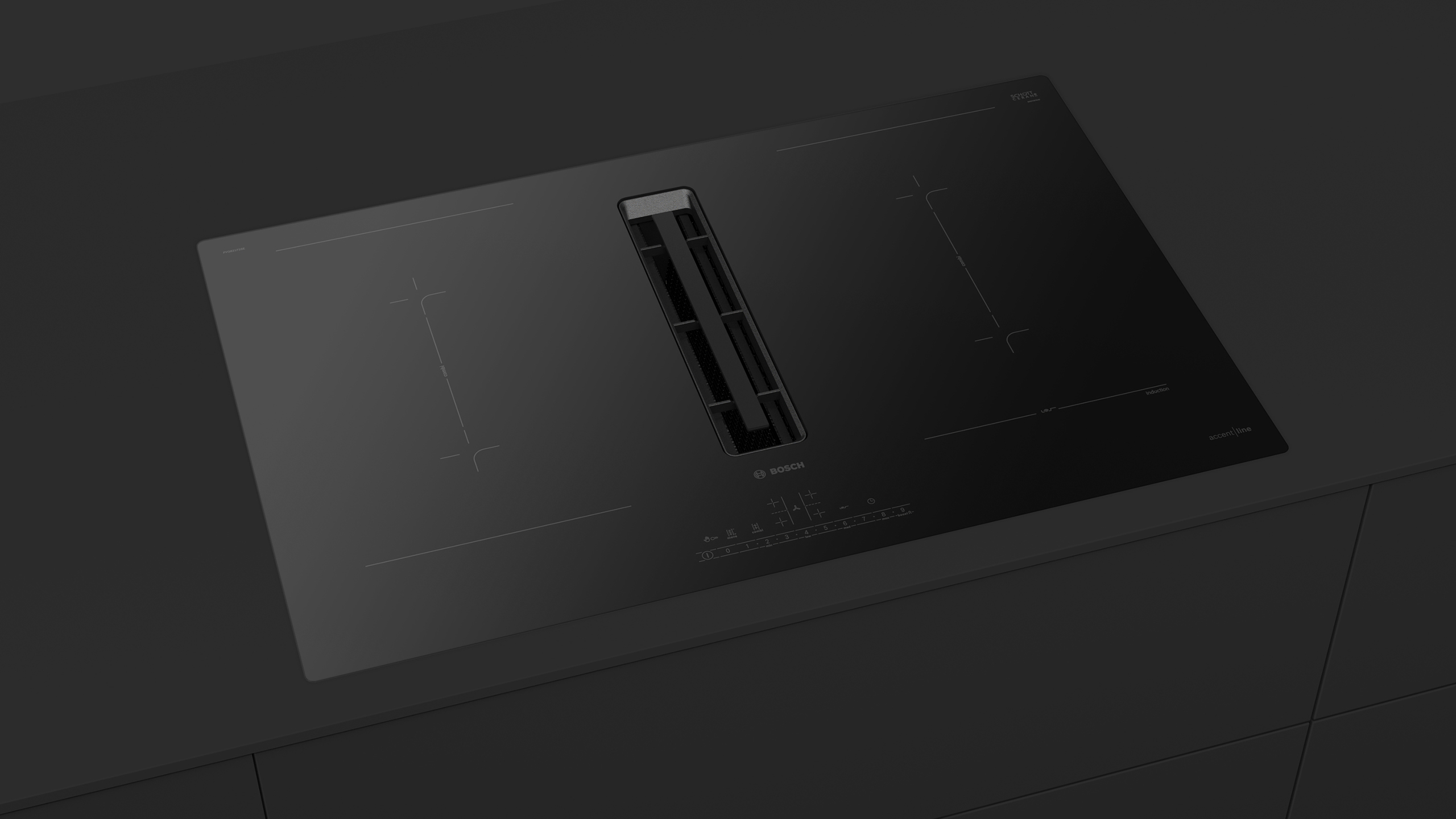 iF Design Bosch Series 6 Accentline VentingCooktop
