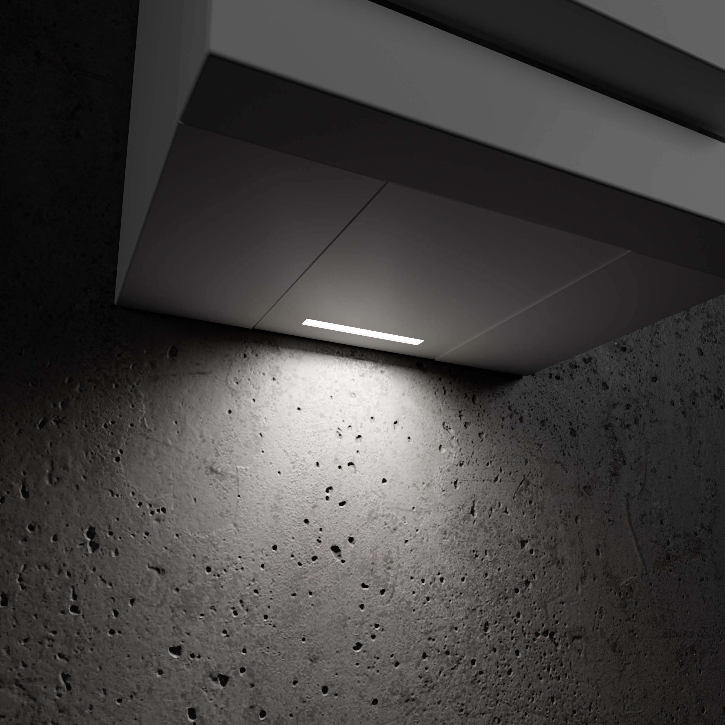 Gira E2 surface-mounted housing + lighting element