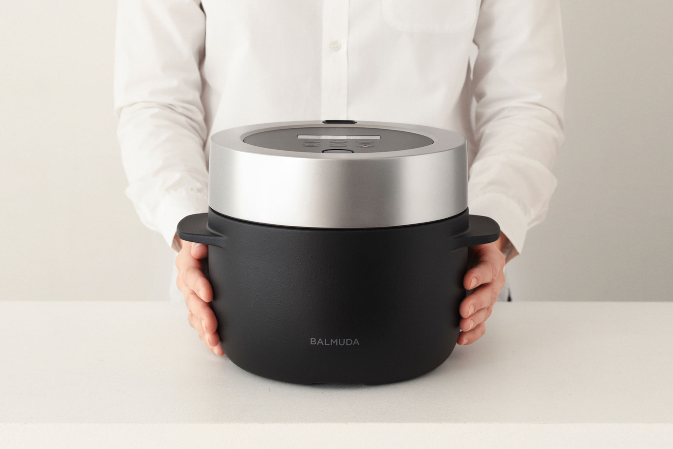 BALMUDA Electric Rice Cooker The Gohan ３go（450g）‎K03A-WH white ‎100 Volts