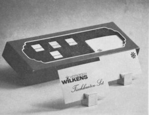 Tischkarten-Set Würfel, versilbert 4 203 007