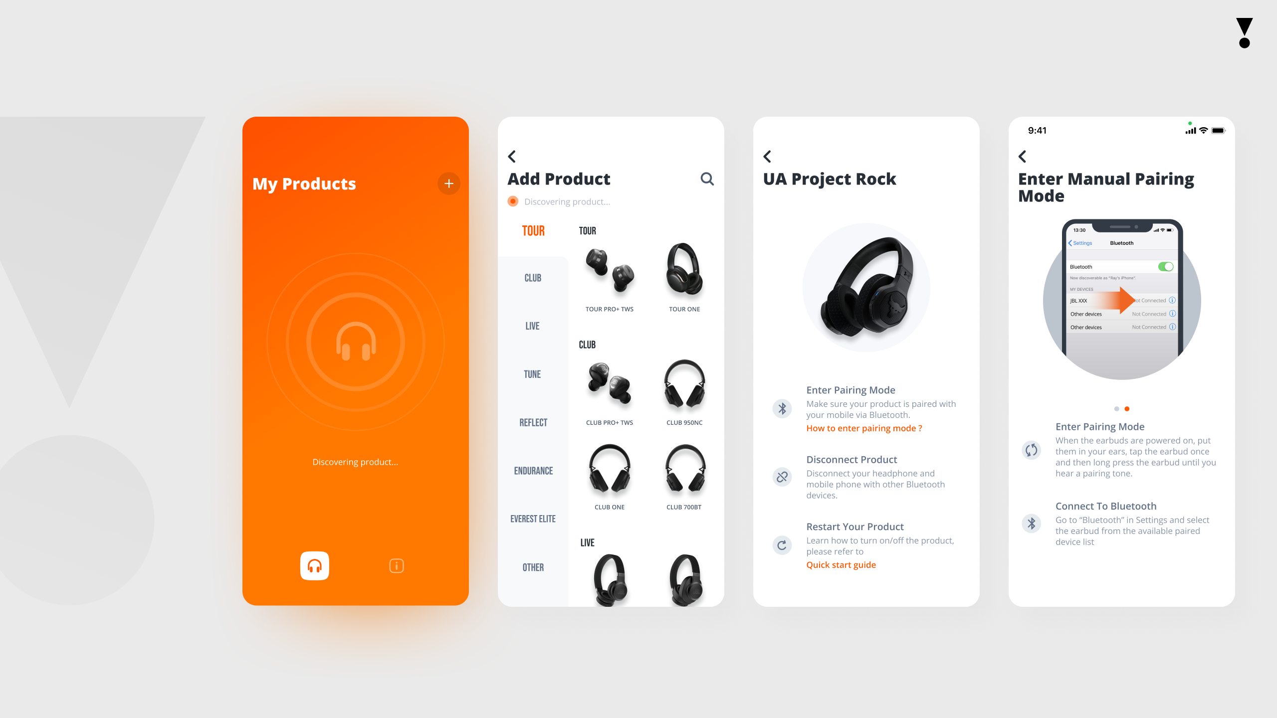 iF Design JBL Headphones app