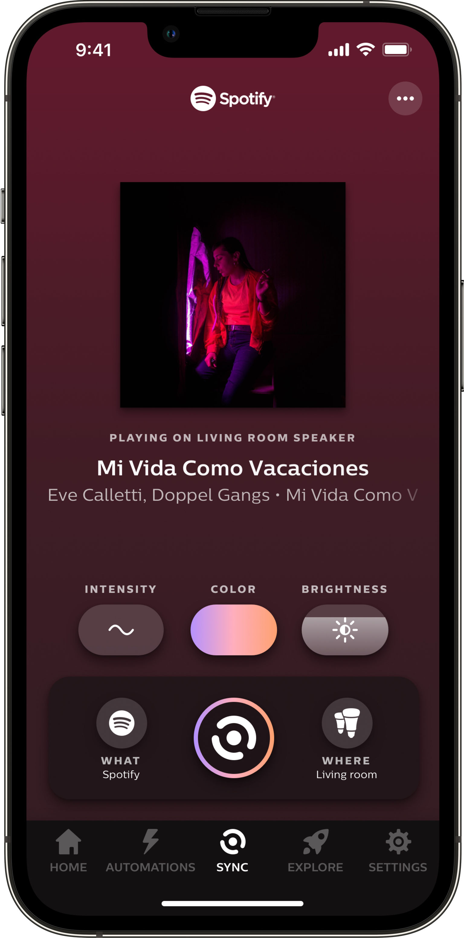Philips Hue + Spotify