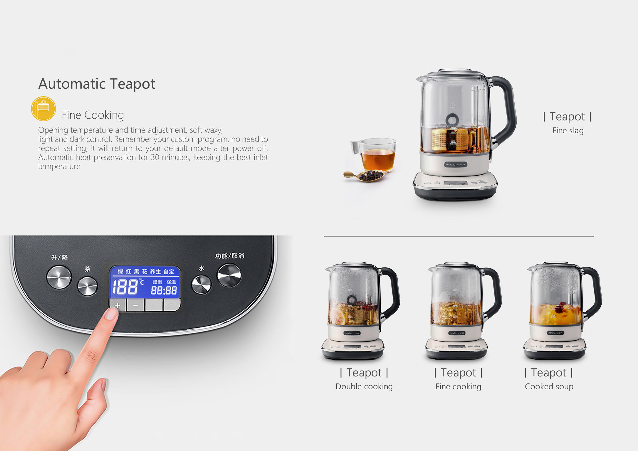 Intelligent Automated Tea Brewers : Morphy Richards Tea Maker