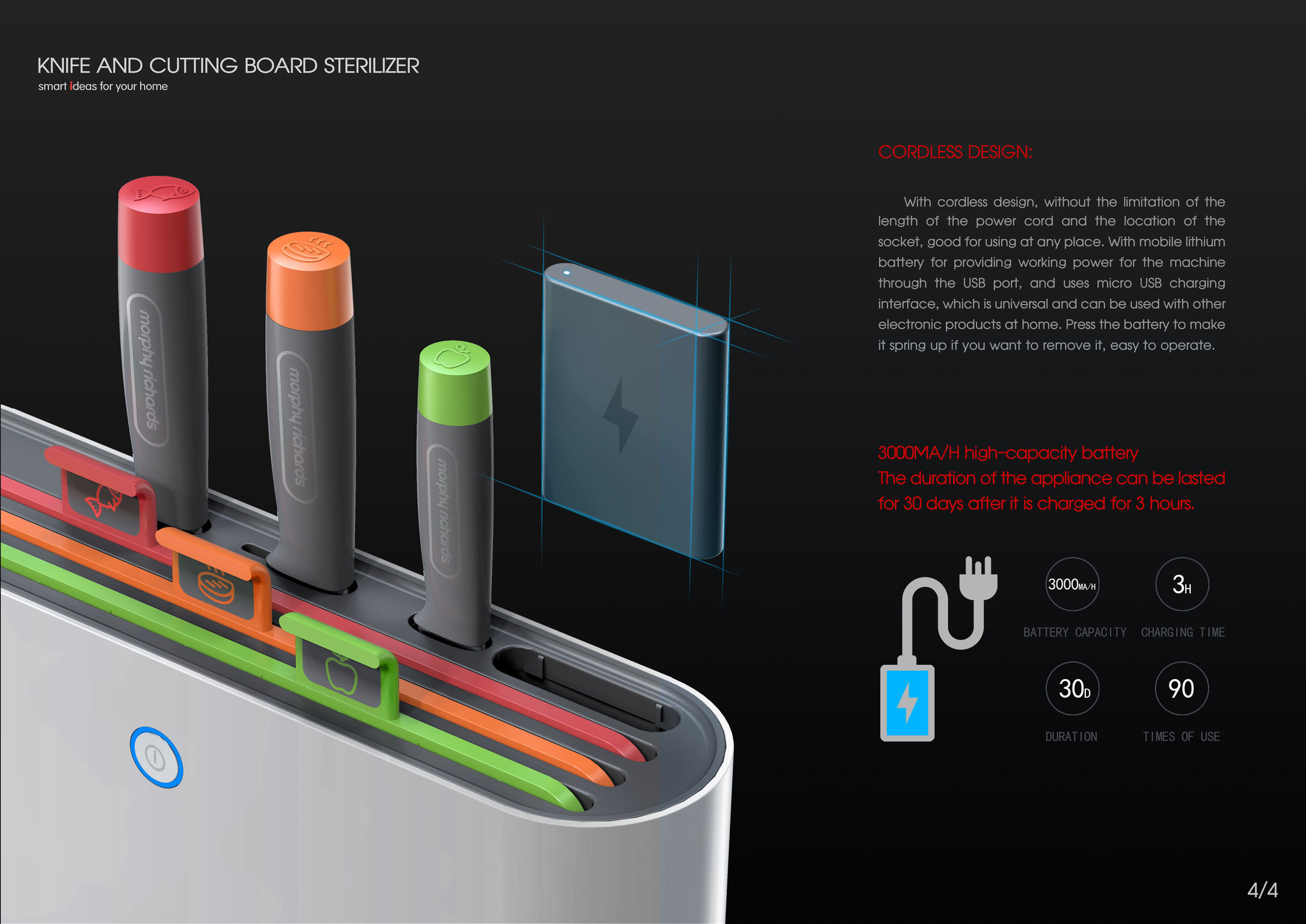 Morphy Richards Knife & Chopping Board Sterilizer