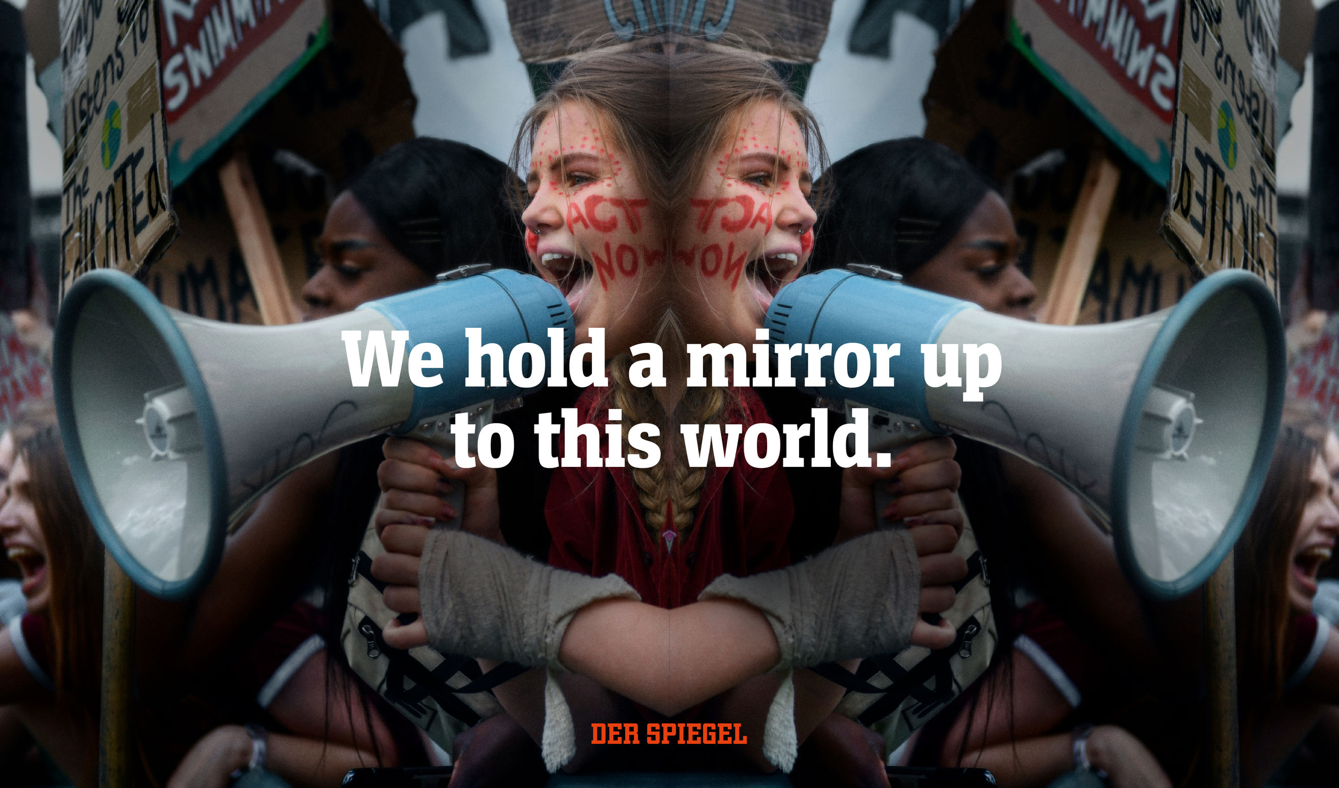 We hold a mirror up to this world.