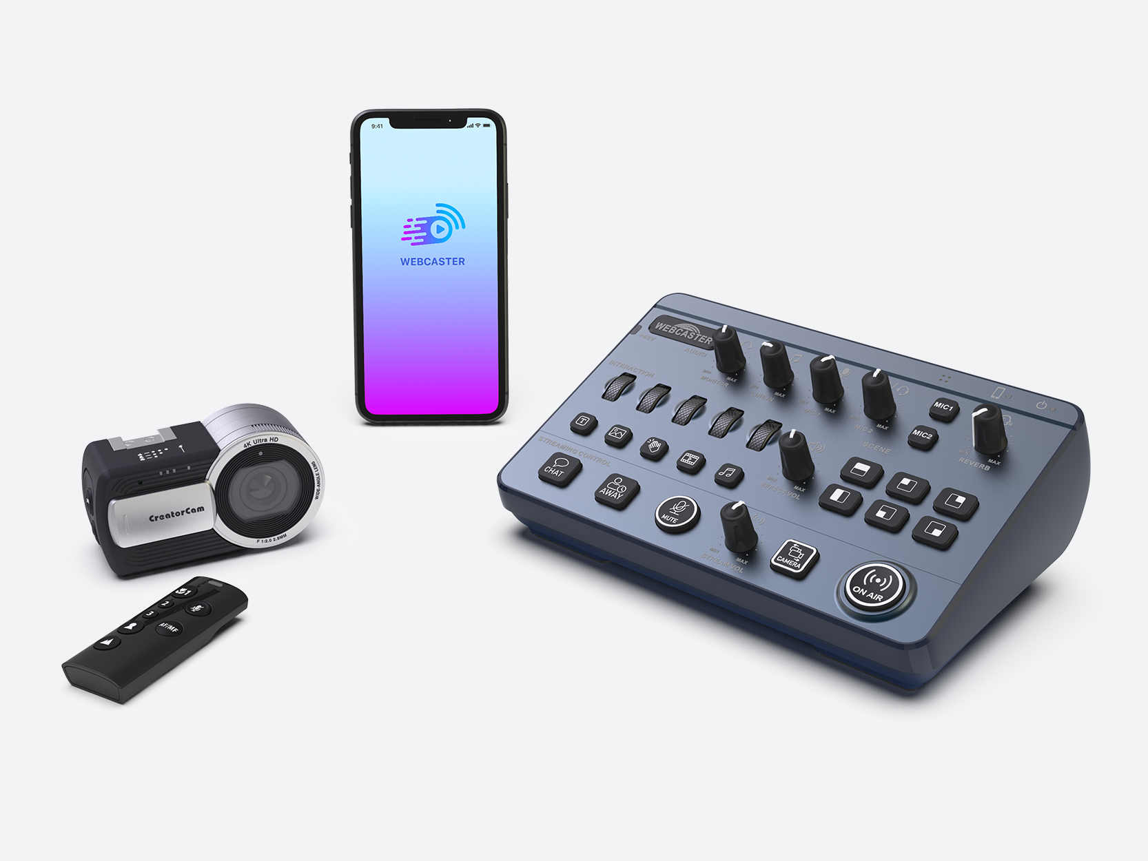 Live Streaming Kit - Webcaster and CreatorCam