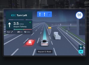 Baidu driver-machine intelligent map