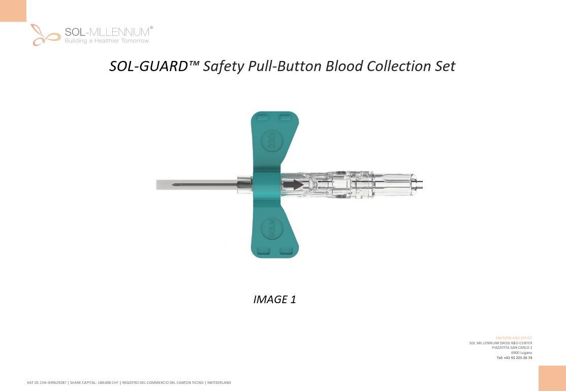 Safety Pull-Button Blood Collection Set
