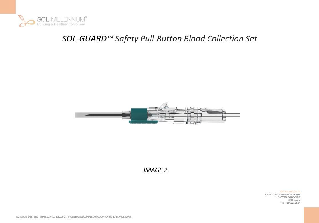 Safety Pull-Button Blood Collection Set