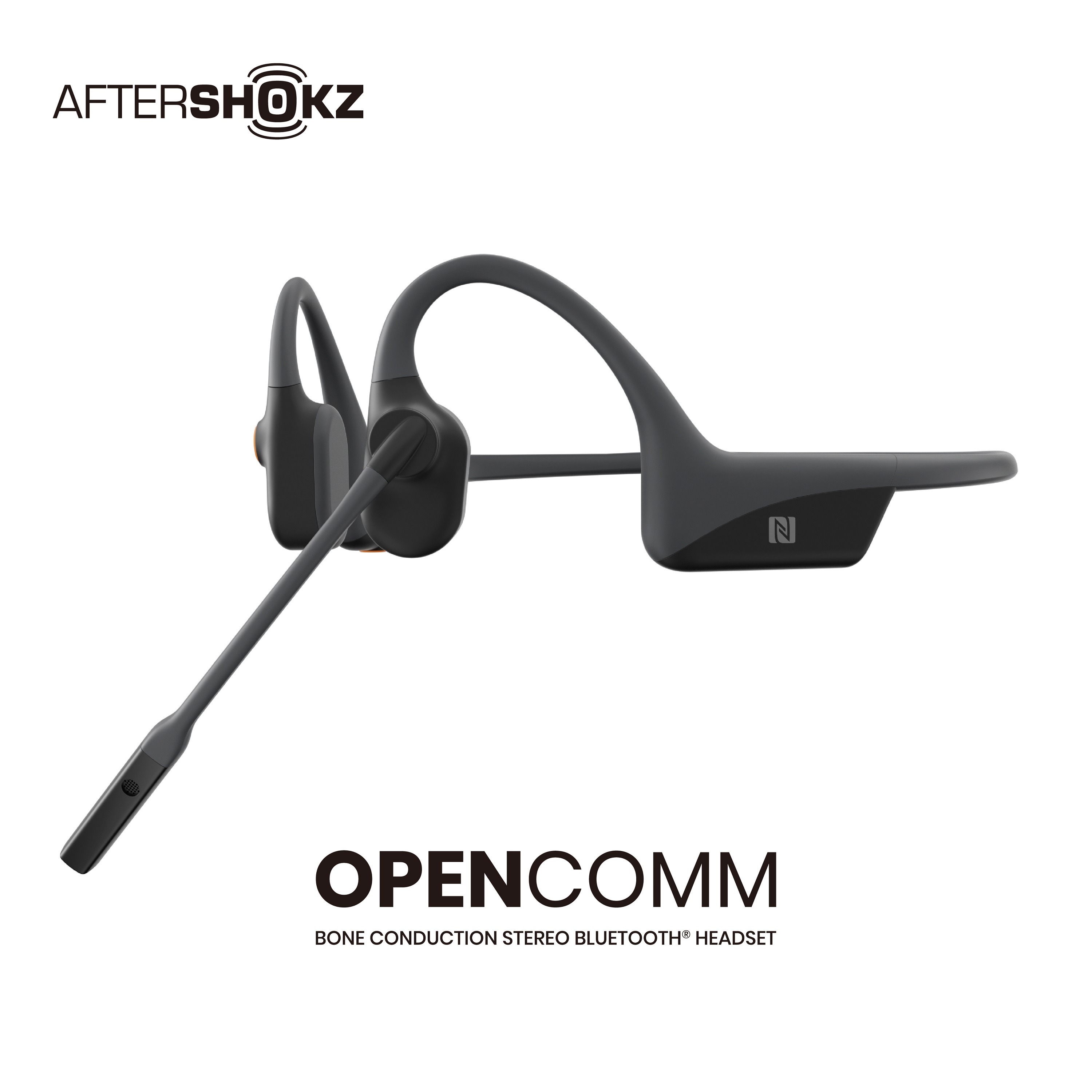 AfterShokz Audífonos Bluetooth estéreo con micrófono OpenComm de conducción  ósea