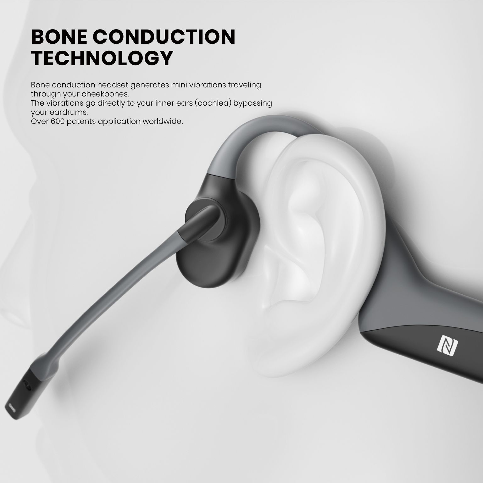 Aftershokz OpenComm Bone Conduction Headset