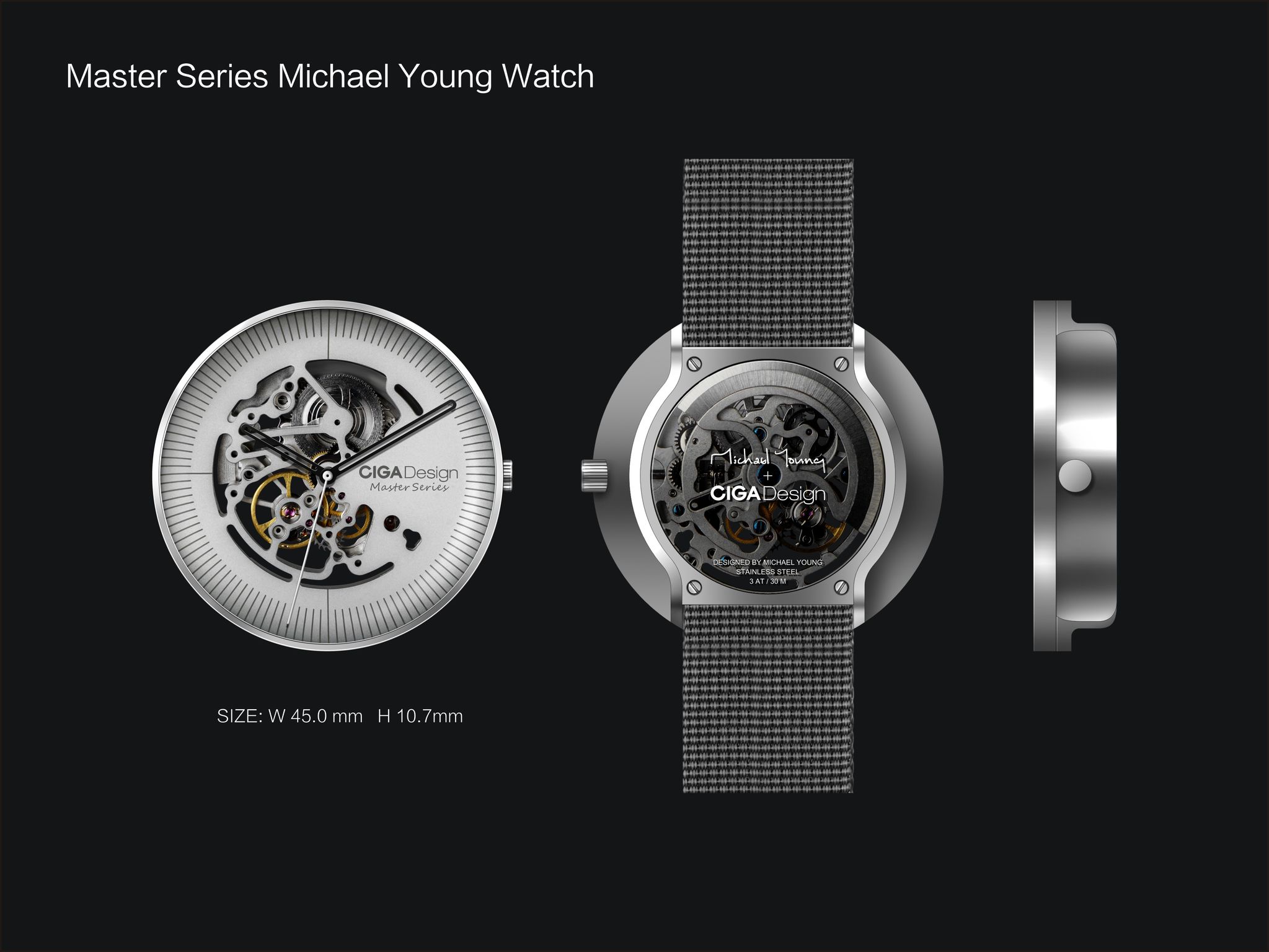 CIGA Design Michael Young Watch - Winner Luxury Goods