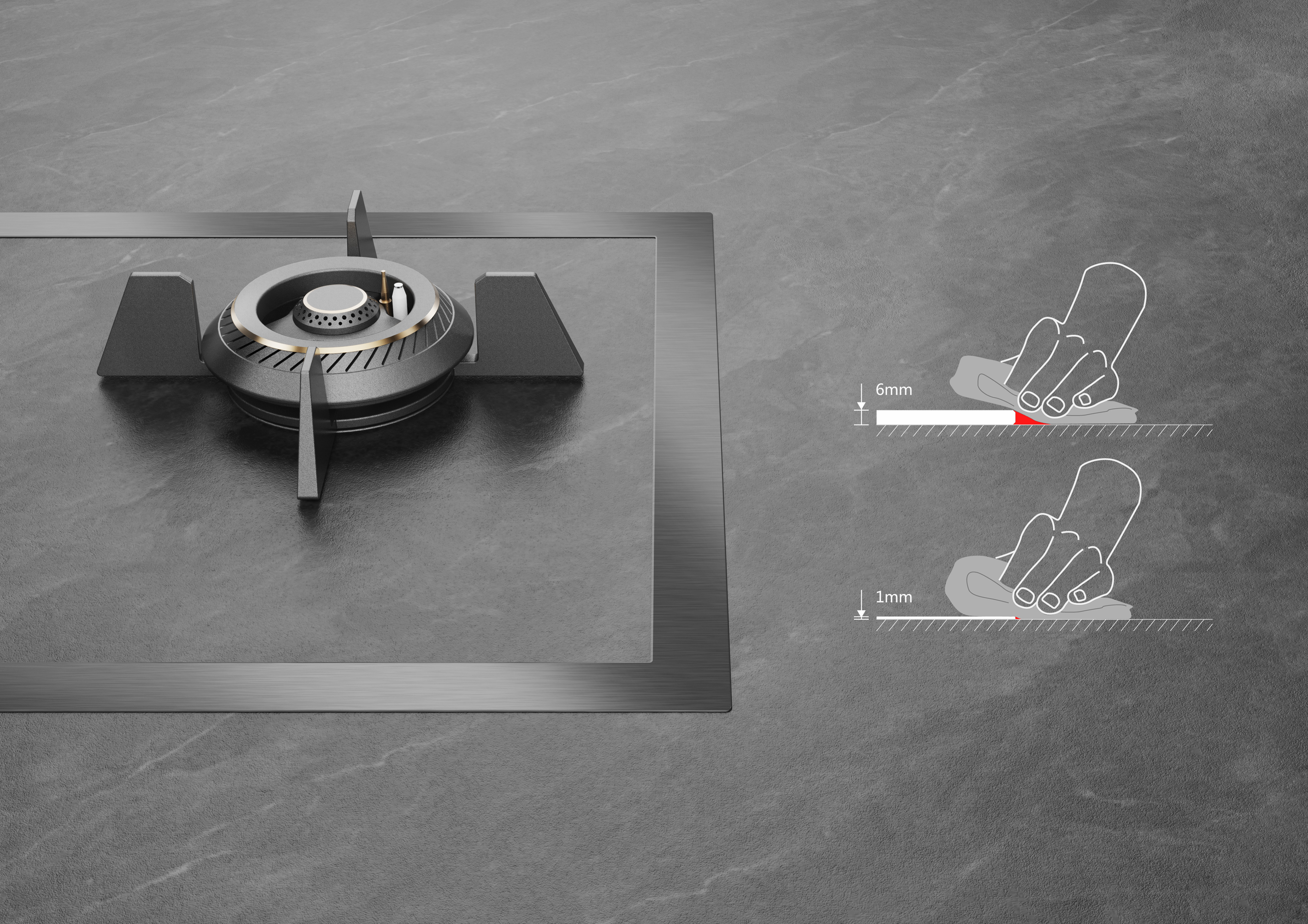 The "Razr" gas stove Q920T